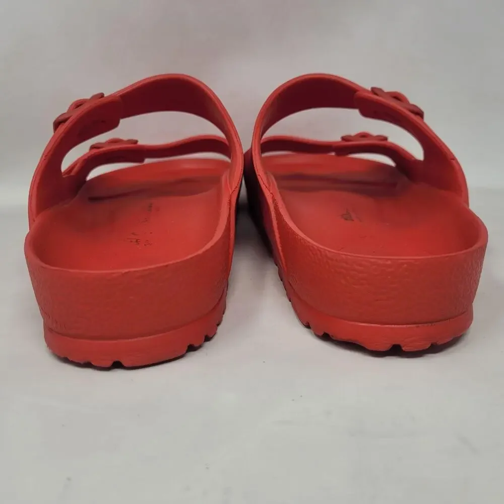 Birkenstock Arizona Sandals Men EU46 US13.5 Red EVA Slides Slip On Comfort Beach